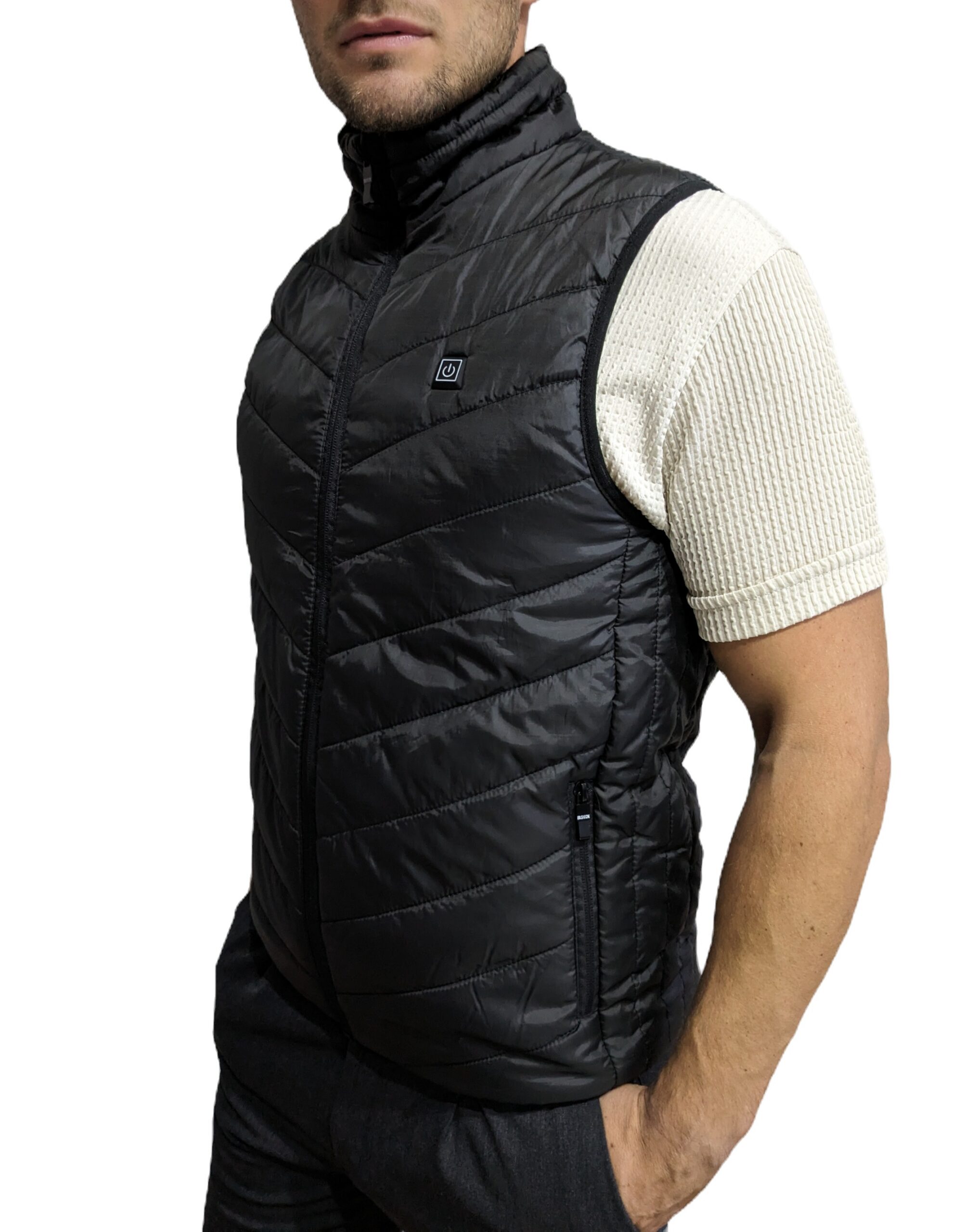 Veste chauffante sans manches noire — vue 4