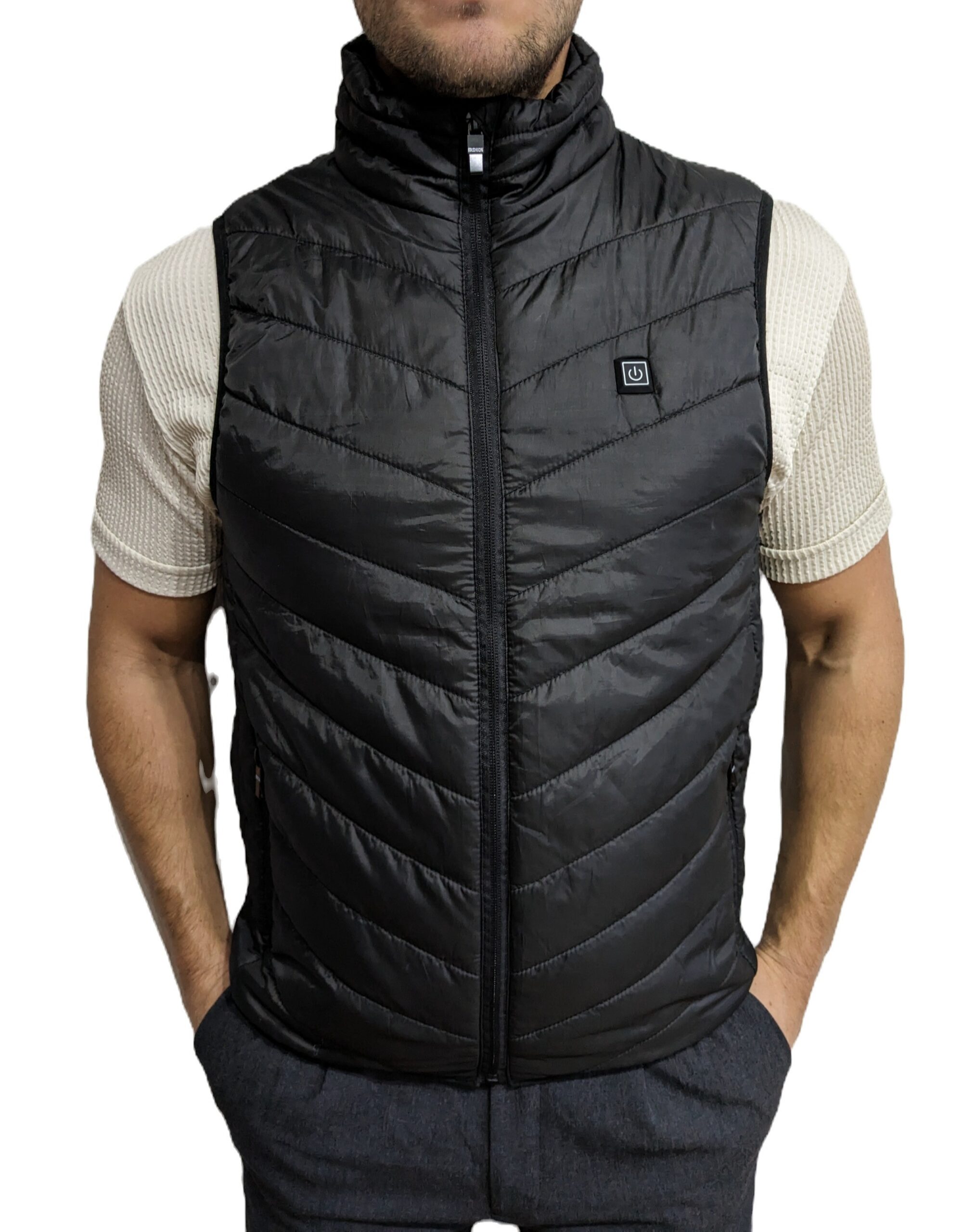Veste chauffante sans manches noire — vue 3